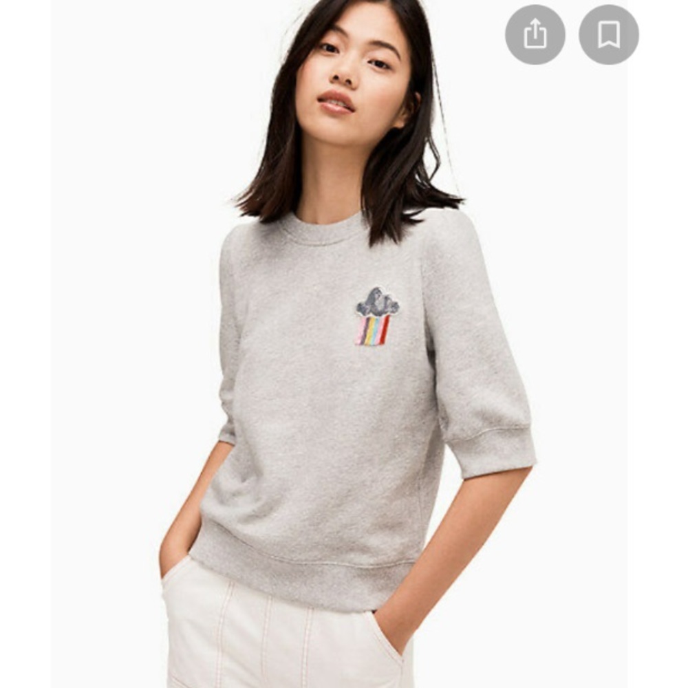 Kate Spade rain or shine embellished sweatshirt - Picture 4 of 14